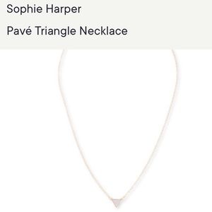 Sophie Harper pavé triangle necklace